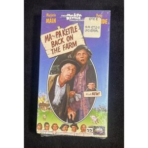 Ma and Pa‎ Kettle Back On the Farm...Starring: Marjorie Main (BRAND NEW VHS)